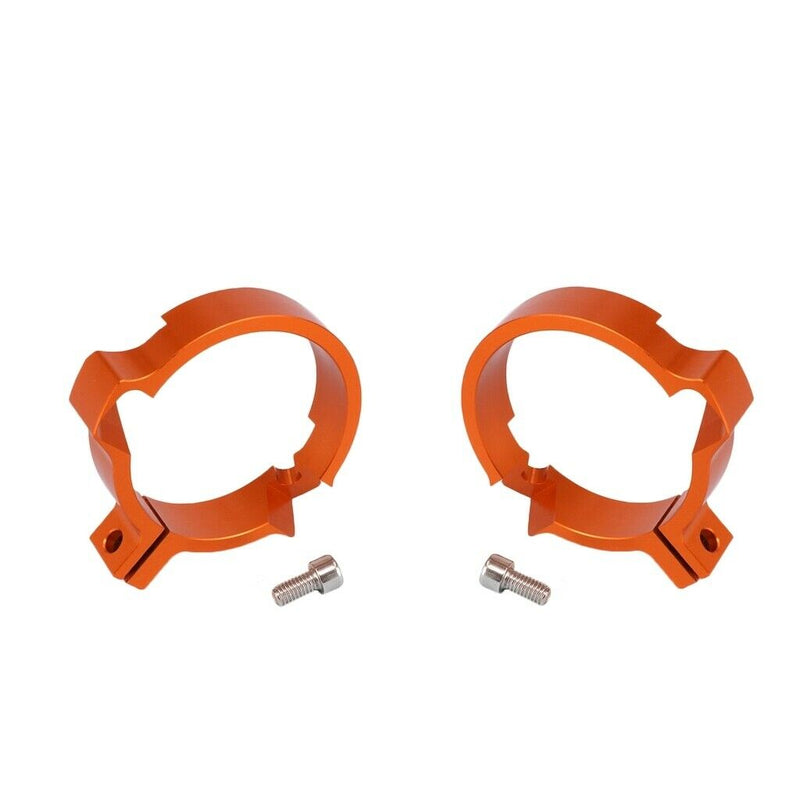 2 x 72mm Orange Muffler Exhaust Pipe Clamp for  EXC TC250 TE250 TE300