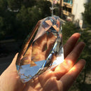 Transparent Multi-Faceted Crystal Diamond, 80mm Clear Crystal Glass Diamond B1S1