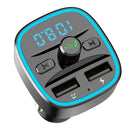 T25 Bluetooth Hands-free FM Transmitter Car MP3 Player USB Fast Charger Adapter