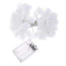 40LED 4M White Snow Pompon String Lights for Decoration of Shop Windows Sto V6W6