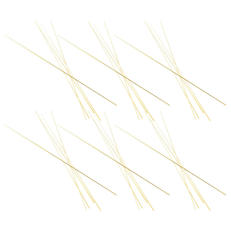 30 Pcs Solid Round Brass Rods Bar Stock Assorted Lot for DIY 300mmx1mm