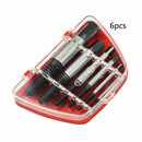 6 Piece Screw Extractor Set Bolt Stud Extractor Broken Damaged Screw Remover