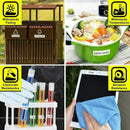 6 Pack 12mm Label Tape Label Maker Tape Compatible with KL1500 KL2000 KL700