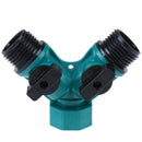 3/4" 2 Way Garden Tap Hose Adapter Connector Adaptor Hose Pipe Splitter  FT