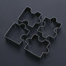 4pcs Stainless Steel Puzzle Piece Cookie Cutter Frame  Cake Mold