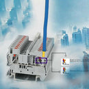 3Pcs Rail Terminal PT-2.5 Push In Spring Screwless  Electrical Terminal BX
