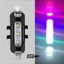 2x Bike Tail Light USB Rechargeable Light Super Bright Safty Light White
