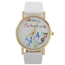 Wristwatches Women Watches Pella Whatever I am Late Anyway letter Watches C