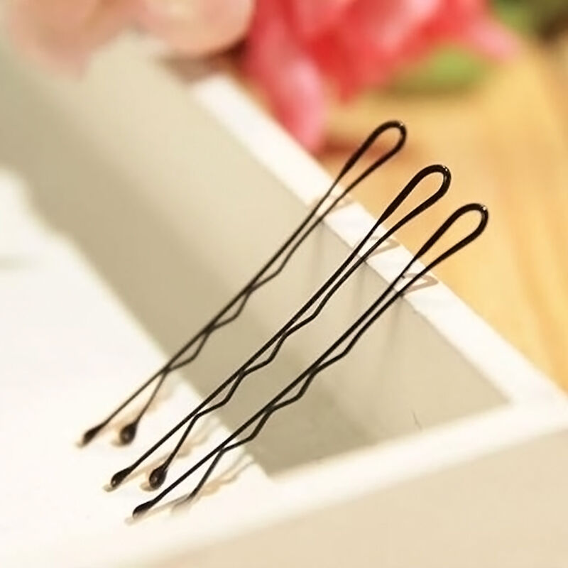 56 Women invisible Hair Clips Flat Top Bobby Pins Grip Salon Barrette Hairpin Ki