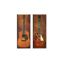 Set of 2pcs Guitar Canvas Print Wall Art Painting Pictures Home Decor