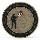 US 11 September 2001 911 Bronze Plated Commemorative Coin Metal Challenge CoinM&