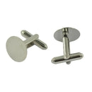 10 Pack Men Cufflinks Cuff Button Cabochons Frame Tray Bezel, Cufflink Blanks