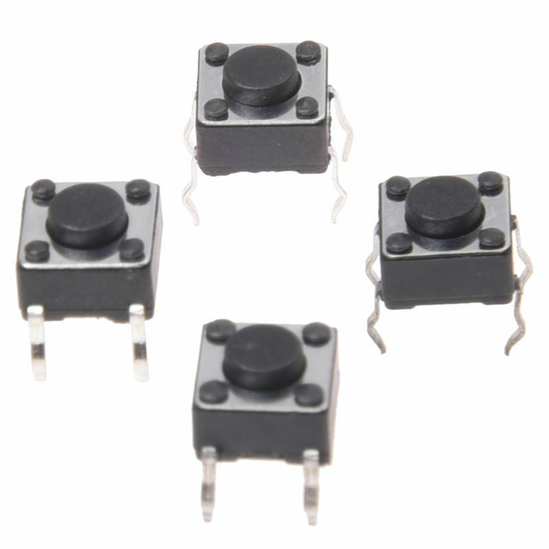 100 Pcs 6 x 6mm x 4.3mm Panel PCB Momentary Tactile Tact Push Button Switch C3A4