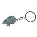 2 Pcs Half Heart Pendant Couple Alloy Key Chain Keychain W2Y5