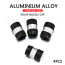 4Pcs/set Car Truck Bike Air Port Cover Tire Rim Valve Wheel Stem Caps Accessory