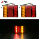 2Pcs/Set Trailer Lights LED 12V Tail Brake Rear Stop Turn Lamps Signal Indi W1A0