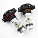 2x 5202 H16 PS24w High Power 100w 6000k Super White Led Fog Drl Lights Bulb