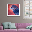 5D DIY Full Drill Diamond Painting Cross Stitch Embroidery (Blue Wolf)