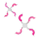 2pcs Heart Shape Plastic Pompom Maker Fluff Ball Weaver Loom Craft Tools