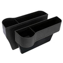 2 X Car Seat space Catcher Organiser Storage Box Pocket W/ Cup Holder Side H3V8