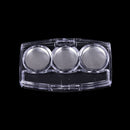 Empty 3Round Grids Eyeshadow Lipstick  Box Case Cosmetic Packing+PaletWG JC&j