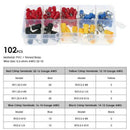 102PCS Electrical Assorted Insulated Wire Cable Terminal Crimp Connector S KLB