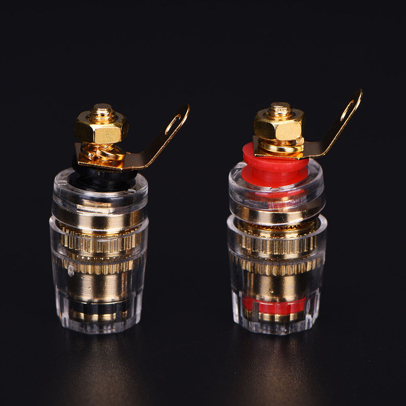 2X Amplifier Speaker Terminal Binding Post Connector For 4mm Banana Plug  JR