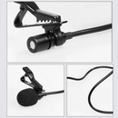 For Mobile Phone PC Recording 3.5mm Clip on Lapel Mini Lavalier Microphone Black