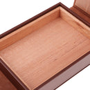 Travel Cigar Box Leather Cedar Humidor Humidifier Storage Cigar Case -Brown