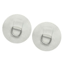 2pcs Stainless Steel D-Ring Pad Patch PVC Round For Inflatable Boat Raft Dinghy