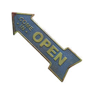 Arrow Cast Iron Metal Gate OPEN Exit Indication Sign Wall Plate Art Poster 8