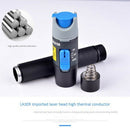 1X(Metal Fiber Optic Tester Sc/Fc/St Adapter Fiber Optic Cable Visual Fault