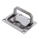 316 Stainless Steel Flush Pull Handle Boat Hatch Lift Ring 76 x 56mm