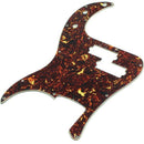 Cool Dark Red Flame Pattern 3 Ply Pickguard Scratch Plate For P Bass Guitar I2E8