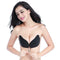Sexy Wireless Push Up Invisible Bras Women Adhesive Fly Bra (Dot Black C) A#S