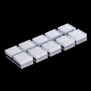 10Pcs Aluminum 20X20X6Mm Ic Led Cooling Cooler Heatsink Heatsinks With Tape ME