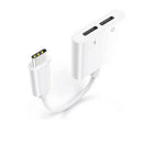 Headphone Splitter Dual Type C Audio Adapter Aux Call Fast 2 In 1 Accessories