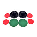 2X Mini Blue 96Mm Air Hockey Pusher Table Goalies Mallet And 4Pcs 64Mm Puckã€ ME