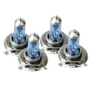 4 H4 P43T 12V Car Safety Halogen Light Bulb Headlight Lamp Blue Plated