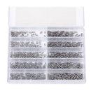 Appprox.1000pcs of 10 Sizes Dia 1.2mm Watch/Eyeglass Repair Screws Watch Rep D9