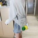 Clear Women Shoulder Handbags Jelly Transparent Plastic Summer Beach Bags