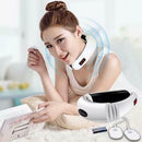 Electric Pulse Back Neck Massager Far Infrared Heating Pain Relief Tool