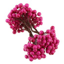 Artificial Holly Berry Simulation Foliage Spray Bunch Wedding Party Red 2