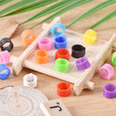 100x bird rings 8mm leg bands clip pigeon dove chicks duck bantam poultry 3C