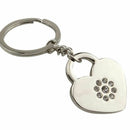 Fashion Lover Heart Rhinestone Inlaid Key Ring Chain Wallet Bag Car Keychai