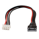 RC 3S Lipo Battery 4Pin JST-EH Plug Balance Charger Cable Extension Black+ReH5E9