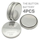 4pcs 3.6V LIR2032 Li-ion Coin Button Battery Rechargeable For Mouse Calculator