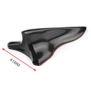 modified car decoration tail black tip shark fin car roof baffle for vehical  Z