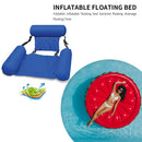 Inflatable Foldable Floating Row Beach Swimming Pool Water Hammock (Blue)