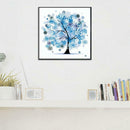 5D DIY Diamond Painting Happiness Tree Cross Stitch Embroidery (Blue)